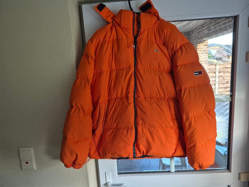Veste d'hiver orange Tommy Jeans en taille XL, Taille 56/58 (XL), Comme neuf, Enlèvement, Tommy hilfiger