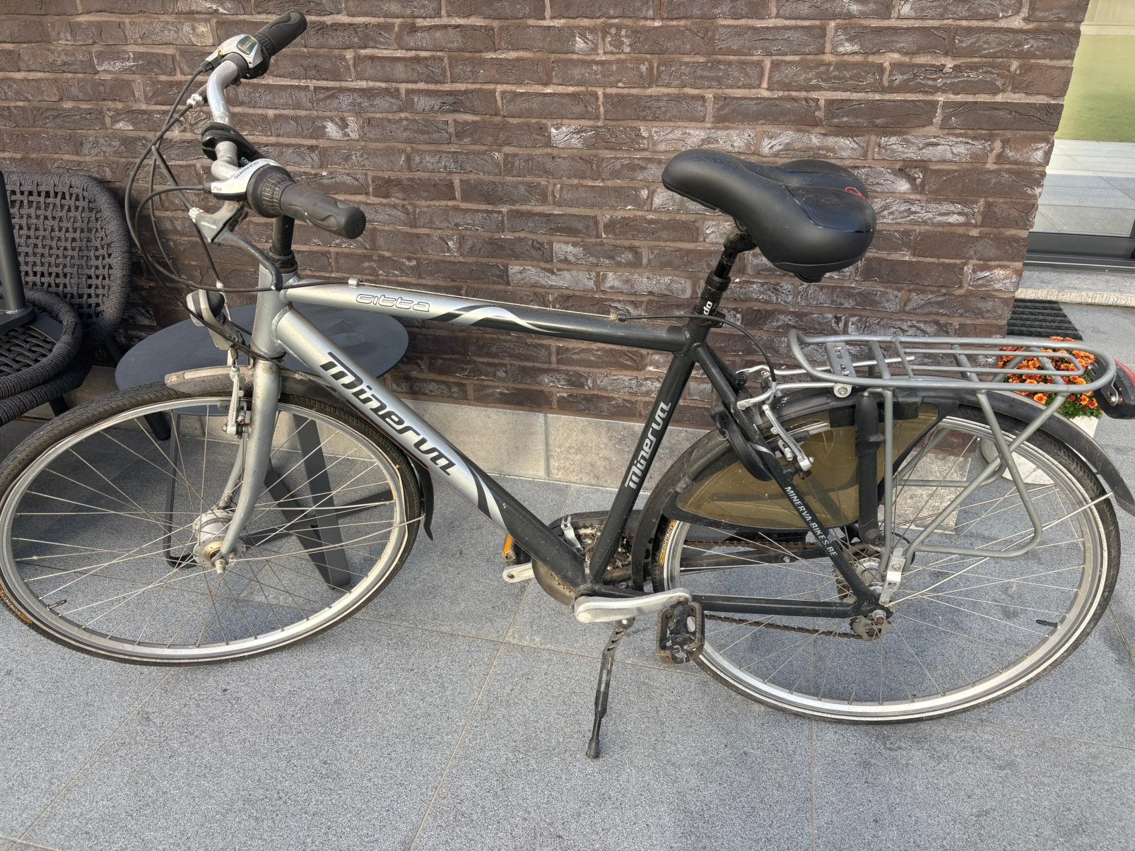 Herenfiets Minerva, Fietsen en Brommers, Ophalen, Gebruikt, Overige merken, Versnellingen