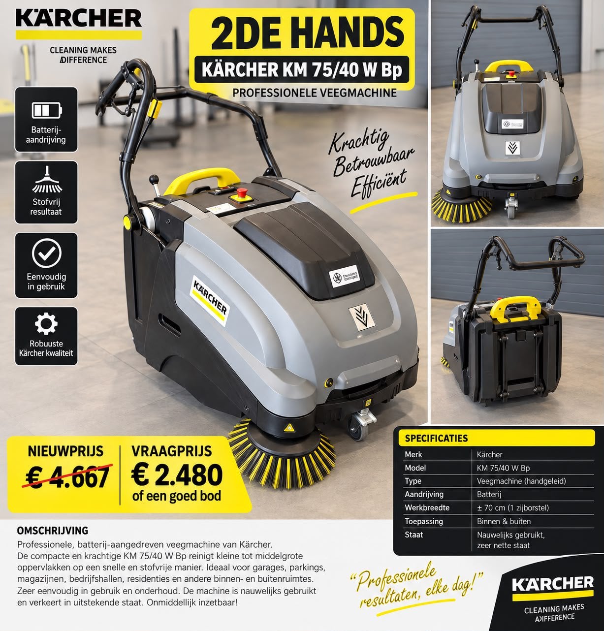 1 x karcher machines, Enlèvement