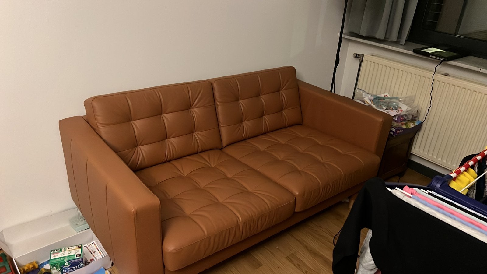 Lederen zetel - perfecte staat!, Huis en Inrichting, Ophalen, Zo goed als nieuw
