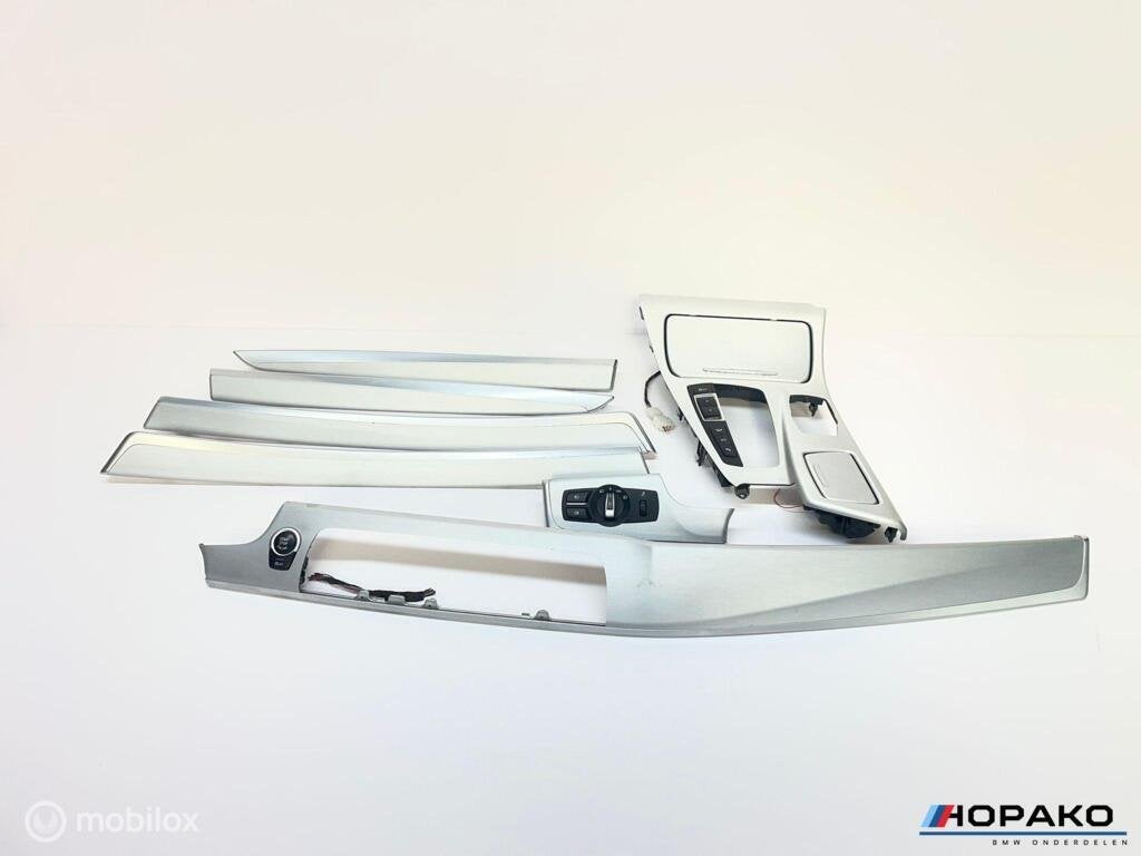Interieurlijsten set geborsteld aluminium BMW 5serie F10 F11, Auto-onderdelen, Interieur en Bekleding, Gebruikt, Ophalen of Verzenden