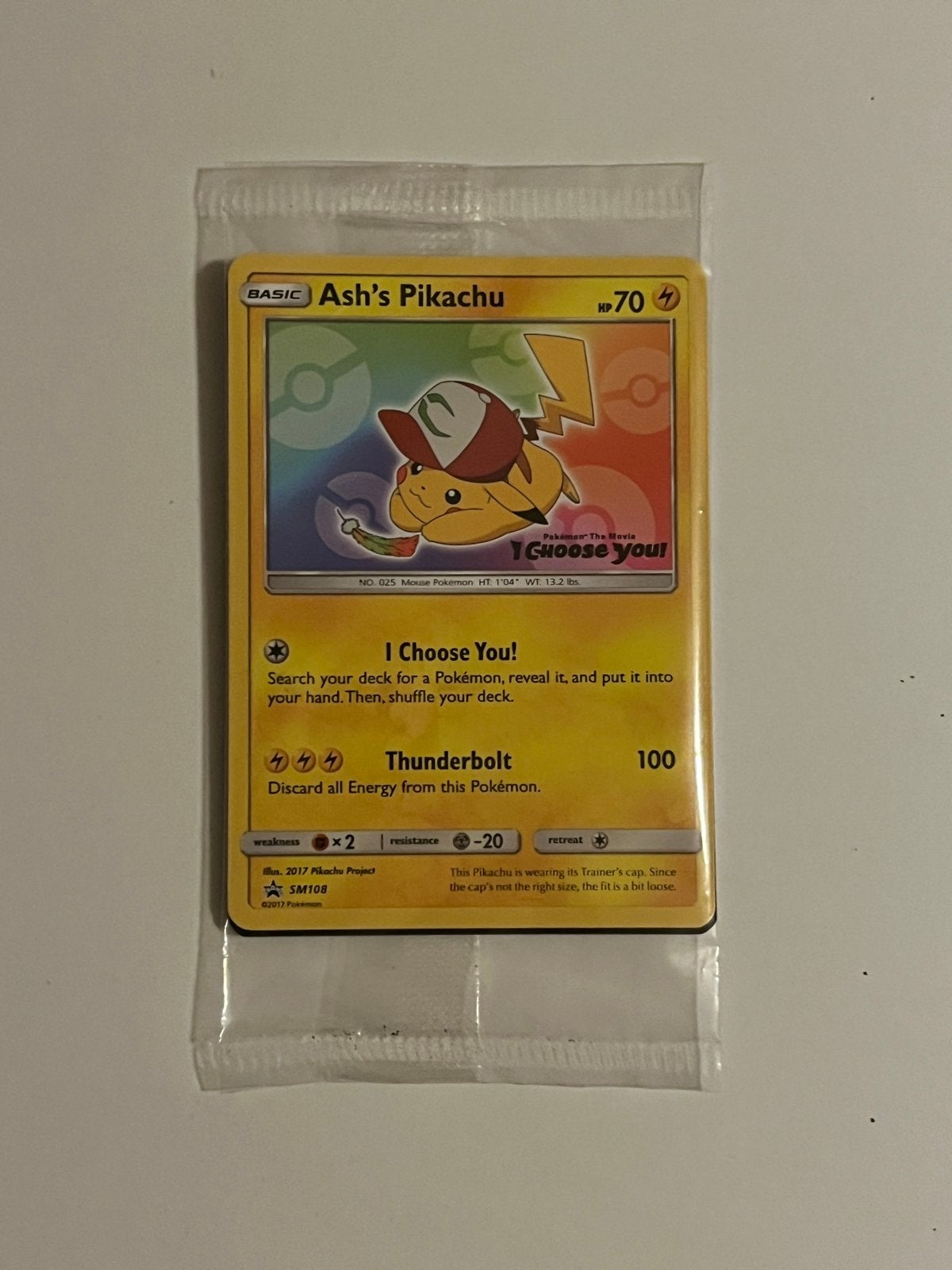 SM 108 Ash’s Pikachu promo kaart,sealed,originele verpakking, Enlèvement ou Envoi, Comme neuf