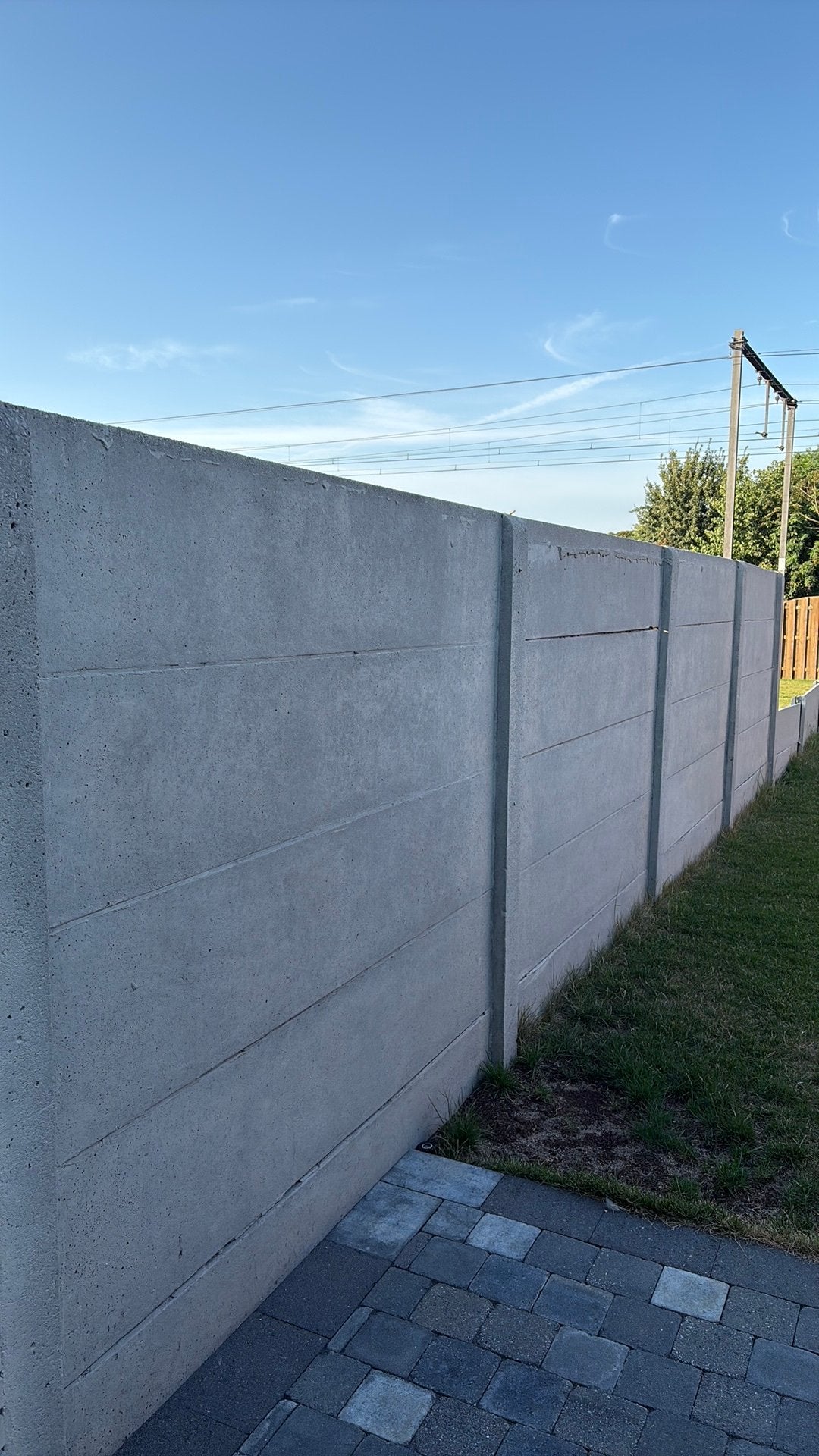 Beton schutting gratis, Tuin en Terras, Schuttingen, Ophalen, Zo goed als nieuw