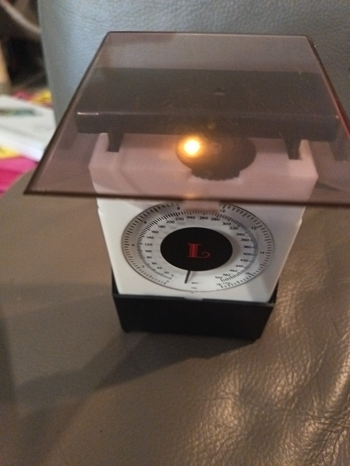 Vintage plooibare compacte weegschaal, werkt perfect!, Ophalen of Verzenden
