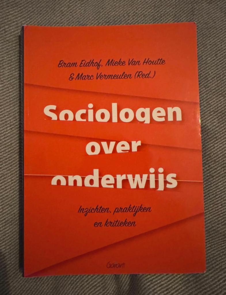 Sociologen over onderwijs, Boeken, Ophalen, Zo goed als nieuw, Sociale psychologie