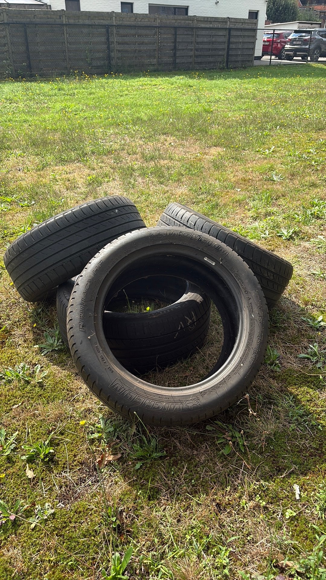 4 banden (2 Michelin, 2 Minerva), Enlèvement, Utilisé