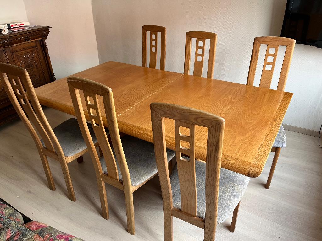 GRATUITS DE HAAN Table avec 6 chaises, Enlèvement