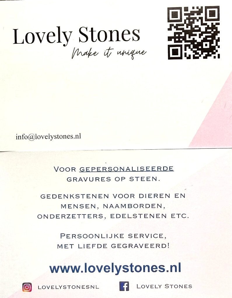 Herdenk uw Konijn met een Liefdevol Leisteen Hartje, Ophalen of Verzenden, Nieuw, Overige typen