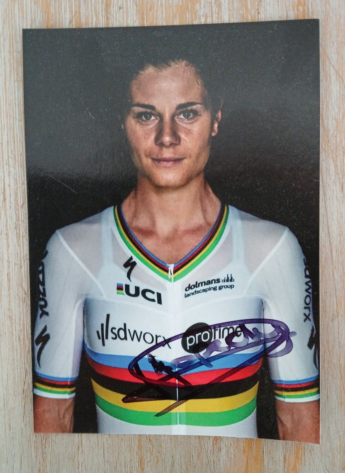 Gesigneerde Fankaart van Lotte Kopecky., Ophalen of Verzenden