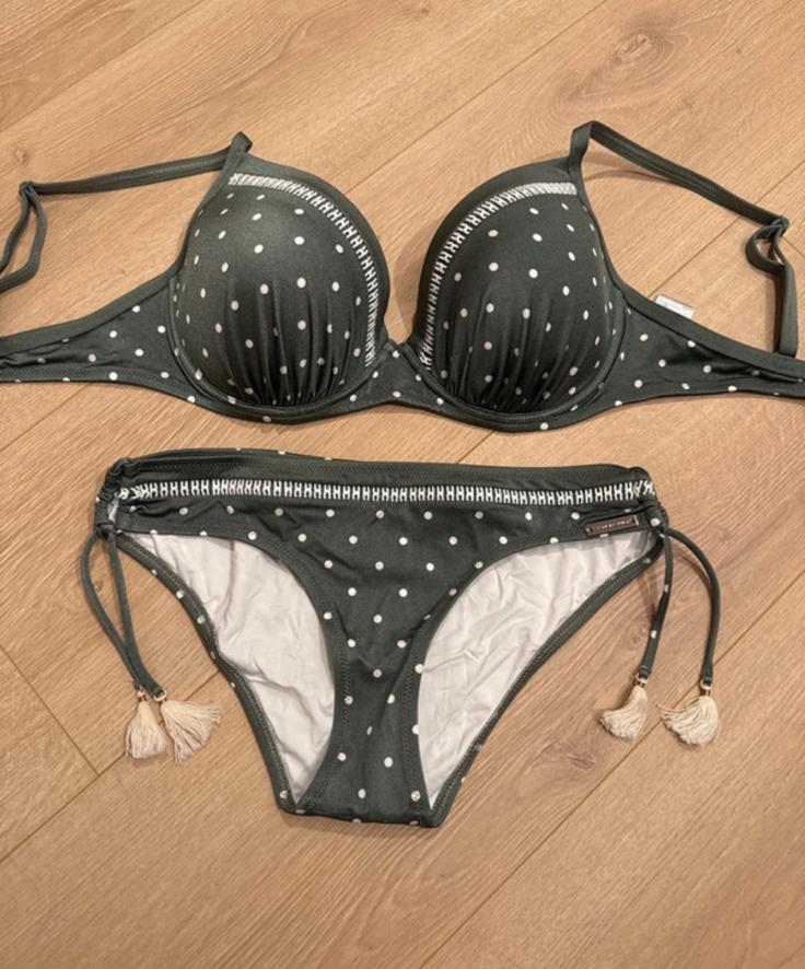 Watercult bikini 80D/95D kaki witte stippen, Ophalen of Verzenden, Nieuw, Groen, Bikini