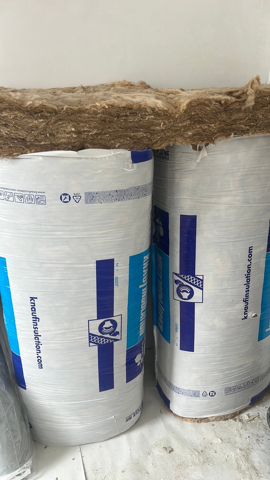 Knauf Acoustifit glaswol isolatie - 150 mm dikte., Bricolage & Construction, Isolation & Étanchéité, Comme neuf, Laine de verre