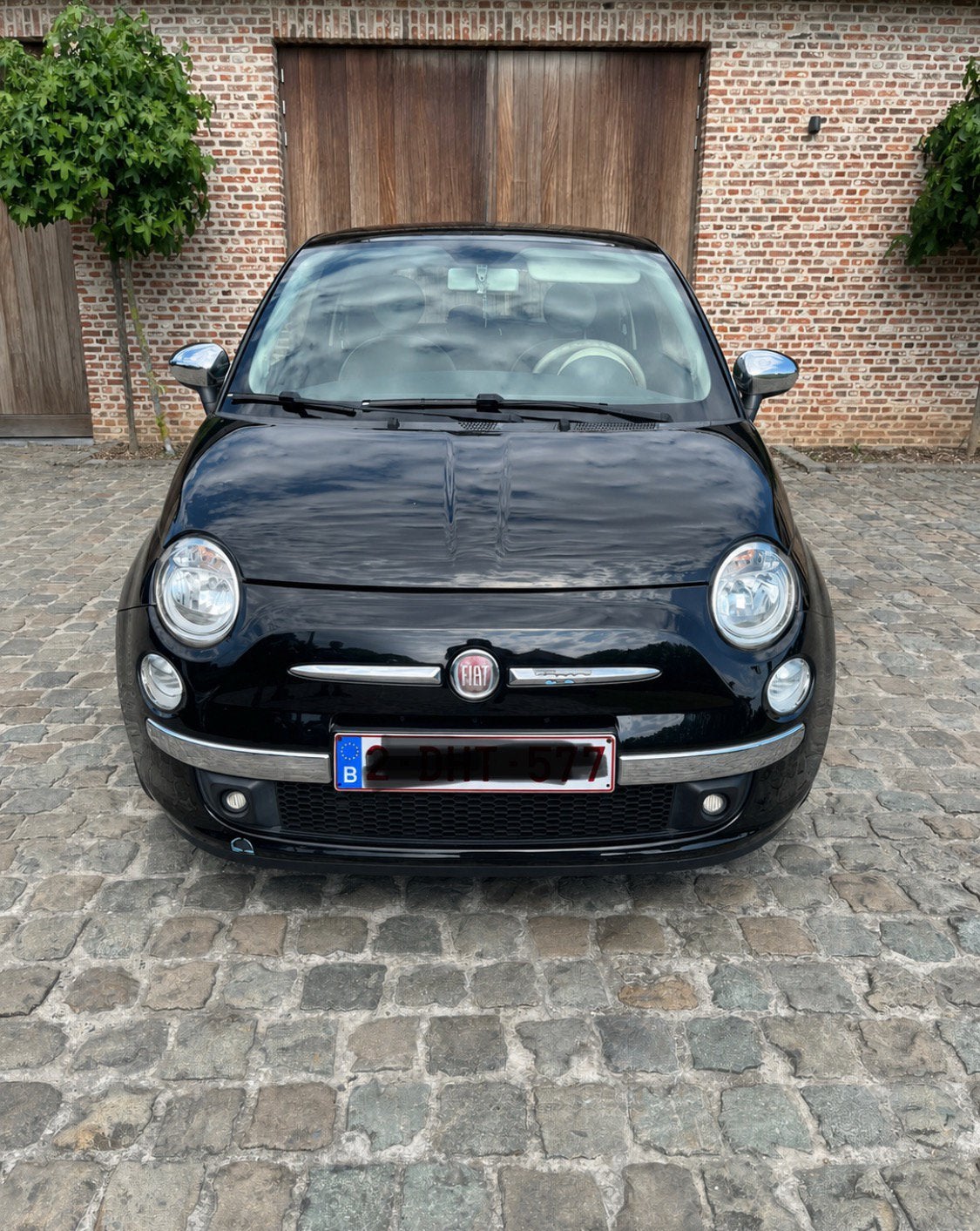 Fiat 500 1.2 Benzine 2009 (Airco), Achat, Beige, Entreprise, Boîte manuelle