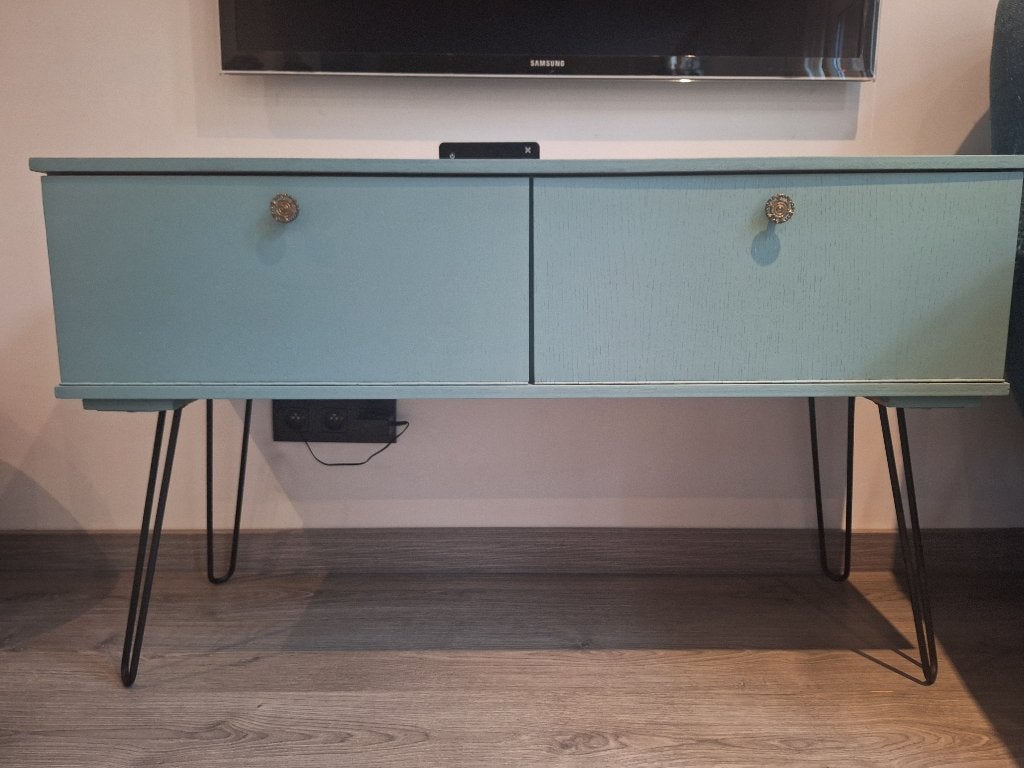 Vintage tv meubel of muurkastje, Huis en Inrichting, Ophalen, Gebruikt, 100 tot 150 cm, Vintage