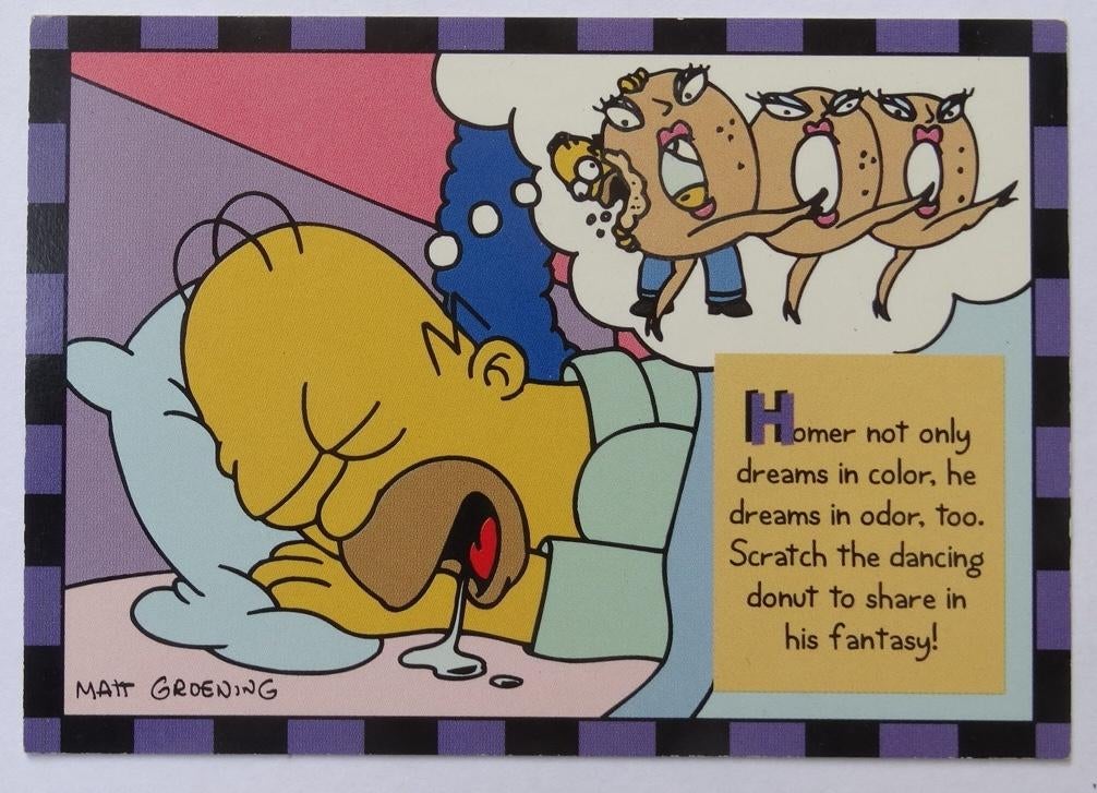 94 Skybox Series 2 Simpsons SMELL-O-RAMA #3, Hobby en Vrije tijd, Verzenden, Nieuw, Plaatje