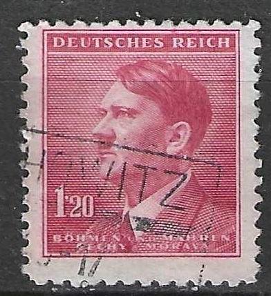 Bohême-Moravie 1942/1945 - Yvert 84 - Adolf Hitler (ST), Timbres & Monnaies, Envoi, Affranchi