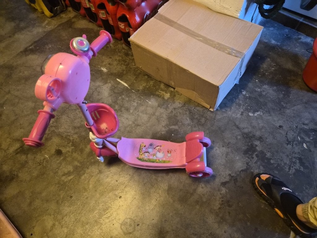 Kinder step, Fietsen en Brommers, Ophalen, Gebruikt
