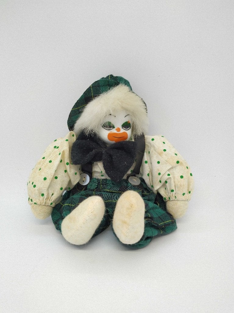 Vintage clown pop porcelaine, Ophalen, Pop