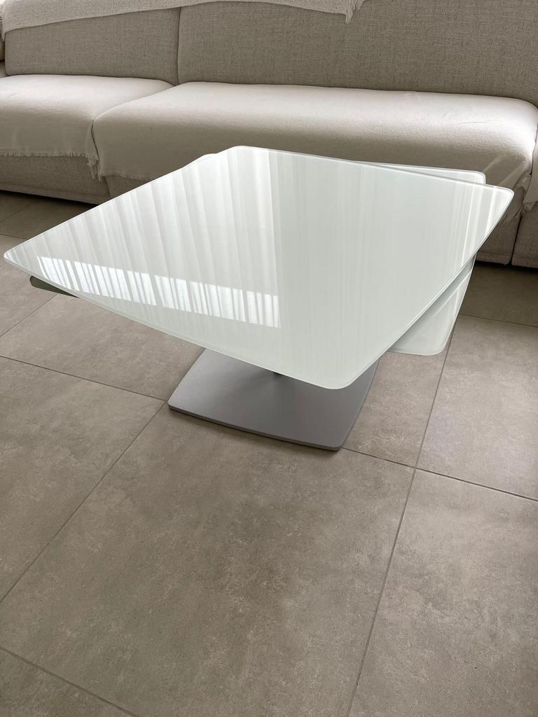 Design salontafel Wolf, Huis en Inrichting, Tafels | Salontafels, Ophalen, Zo goed als nieuw, Glas