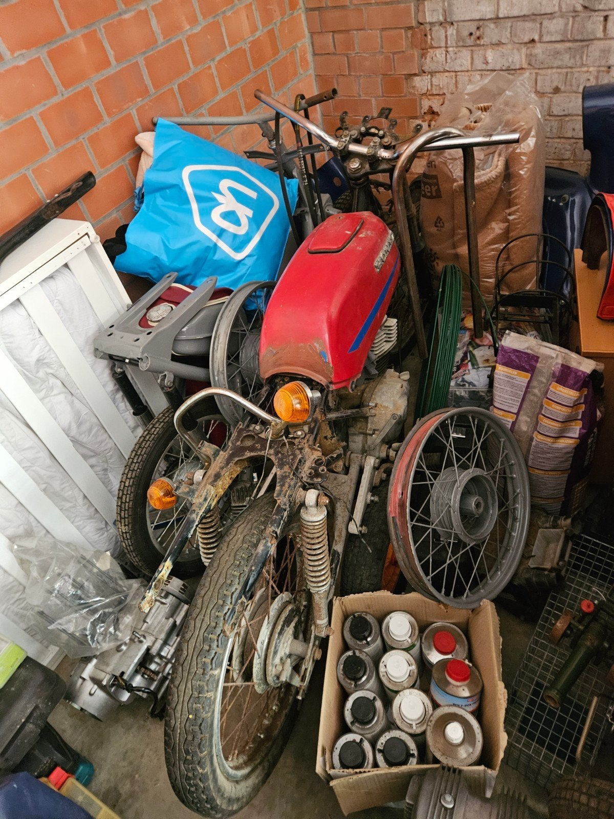 honda cb125t, Ophalen