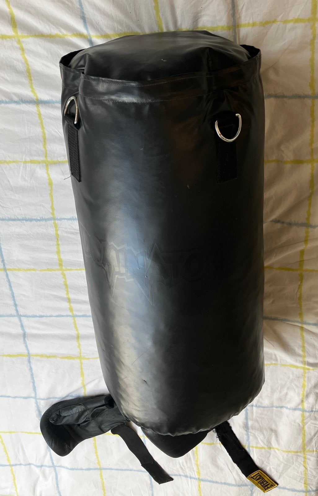 Bokszak (80cm diam 40) + handschoenen, Ophalen, Gebruikt, Bokszak