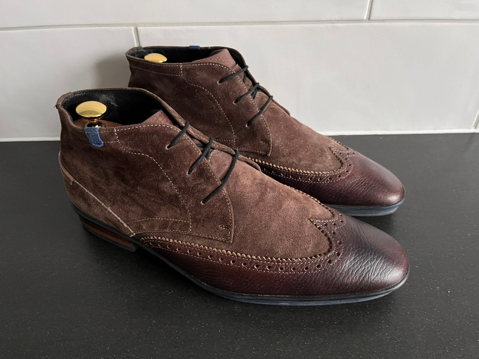 Floris van Bommel herenschoenen maat 7.5 / 41.5 H, Vêtements | Hommes, Chaussures, Enlèvement ou Envoi, Comme neuf, Brun, Chaussures à lacets