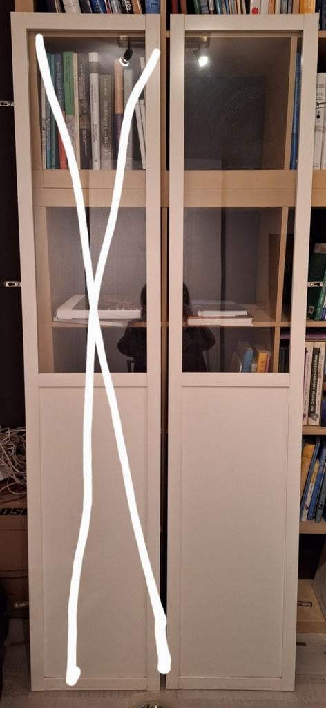 Witte Oxberg deur voor Billy boekenkast, Huis en Inrichting, Ophalen, Zo goed als nieuw, Minder dan 50 cm, 150 tot 200 cm