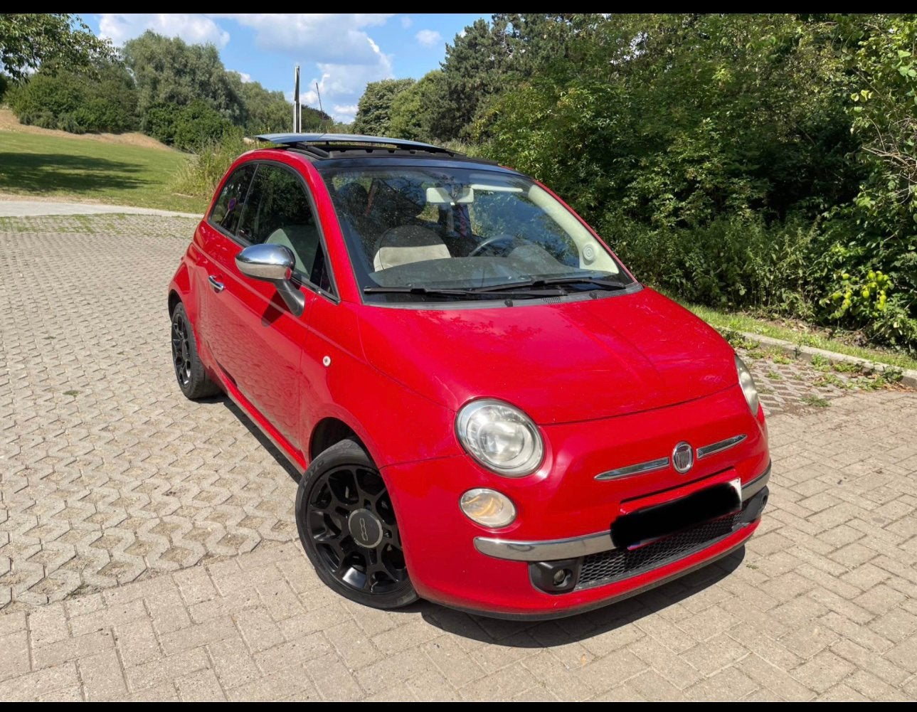 Fiat 500, Autos, Rouge, Euro 5, Achat, Boîte manuelle