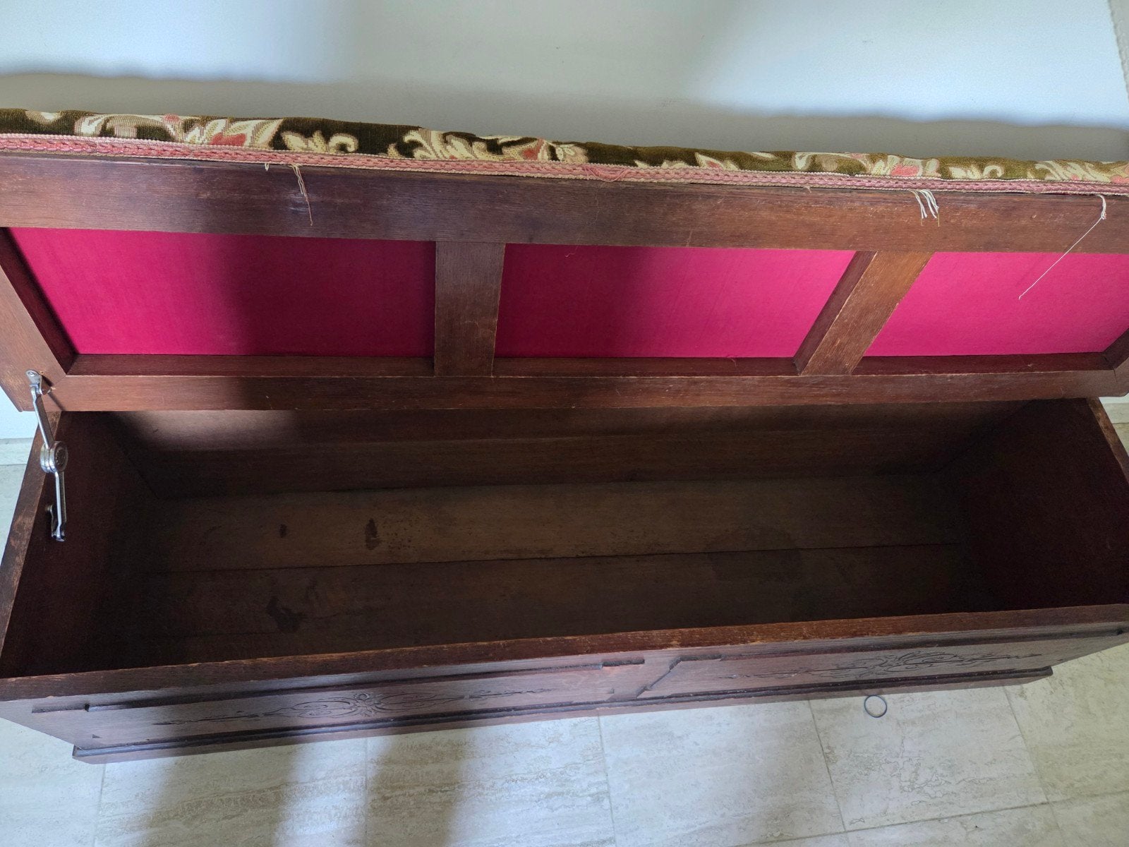Antieke bank met opbergsysteem, Ophalen, 50 – 75, Minder dan 50 cm, Gebruikt