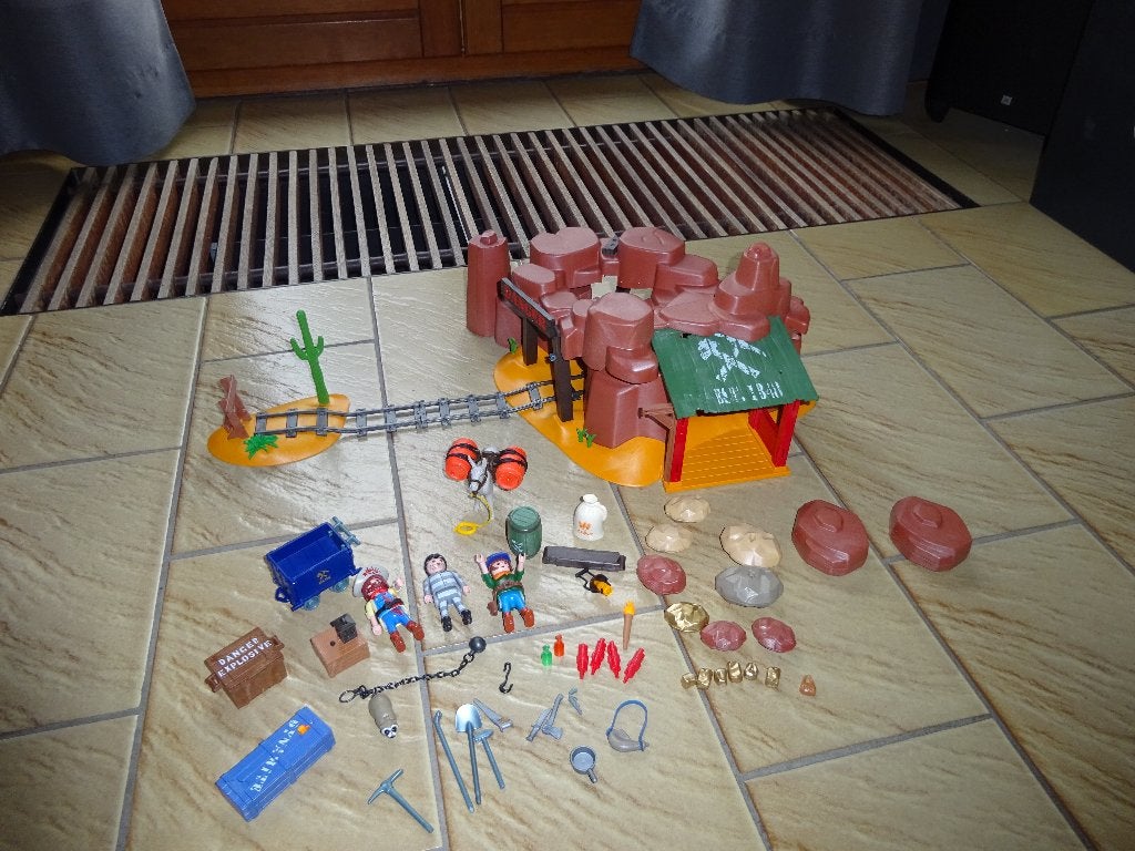 Puits de mine Playmobil, Enlèvement ou Envoi, Comme neuf, Kit complet, Autres types