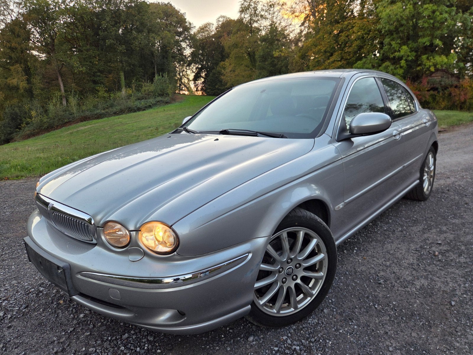 Jaguar X type 2.0D /// 96kw/130cv ///, Autos, Cuir, Argent ou Gris, Achat, 4 portes