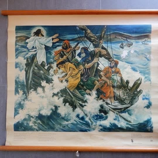 Lot 10 Vintage Antiek Schoolplaten, Ophalen of Verzenden, Overige thema's
