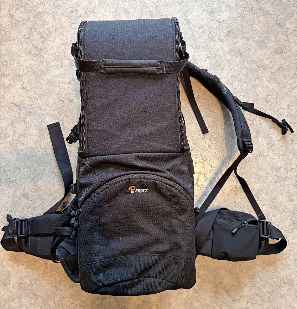 Fotorugzak, Lens trekker 600AW III, Ophalen, Rugtas, Zwart, Zijvakken