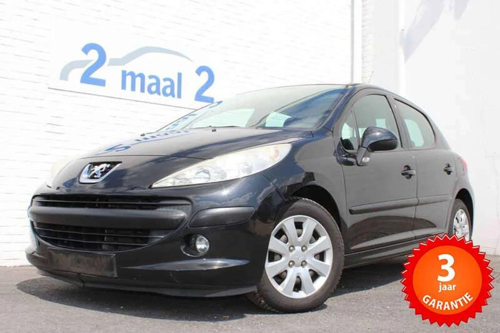 Peugeot 207 1.4i 5D Airco Inclusief 3 JAAR garantie!, Auto's, Zwart, 4 cilinders, Zwart, Bedrijf