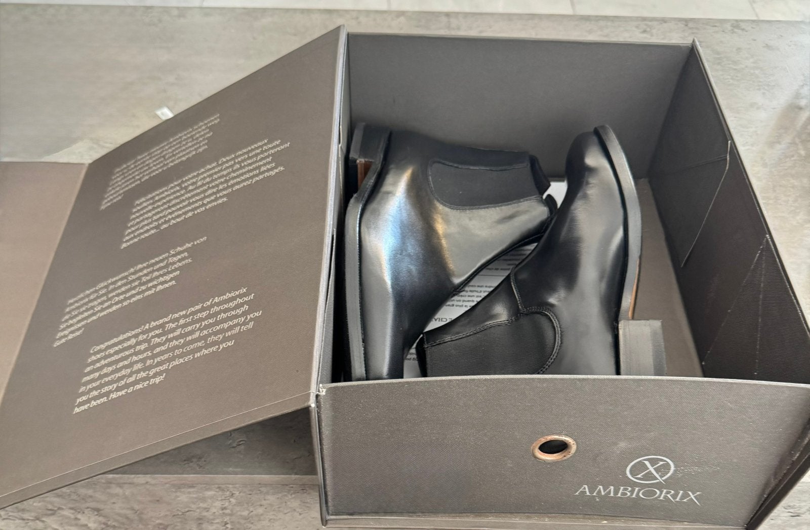 Herenlaarzen “Ambiorix” nieuw in doos, Kleding | Heren, Schoenen, Ophalen, Ambiorix, Zwart, Overige typen