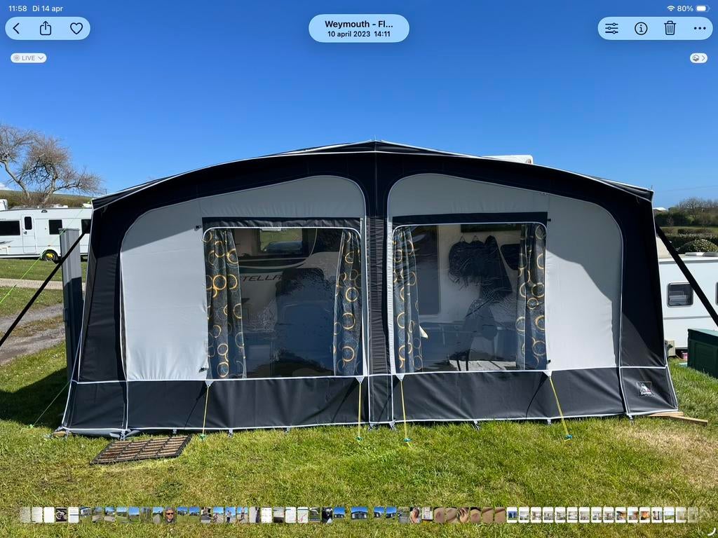 Dorema voortent maat 10  2.40 diep, Caravans en Kamperen, Ophalen, Gebruikt, Dorema
