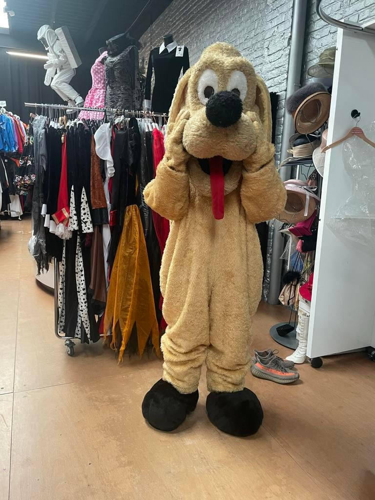 Mascotte pak Plutto te koop! Plutto zoekt een nieuwe thuis!, Hobby & Loisirs créatifs, Enlèvement ou Envoi, Comme neuf, Costume ou Robe