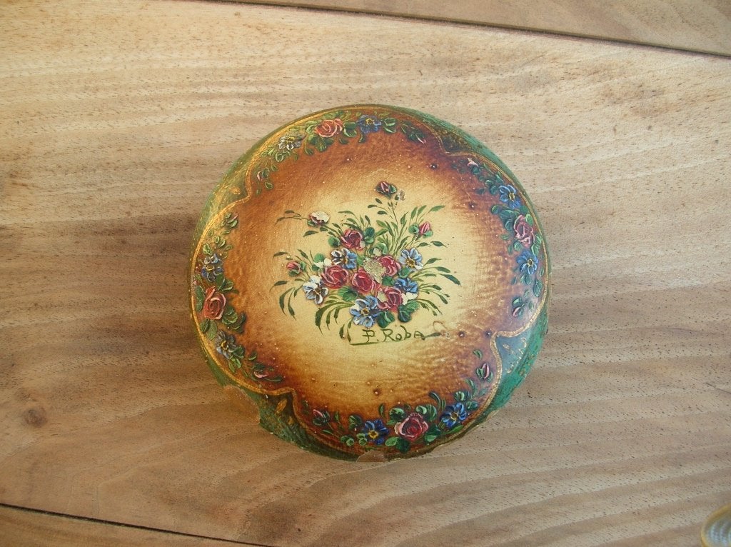 GESIGNEERDE P/ROBA HOUTEN KUURDOOS, Ophalen of Verzenden, Gesigneerd
