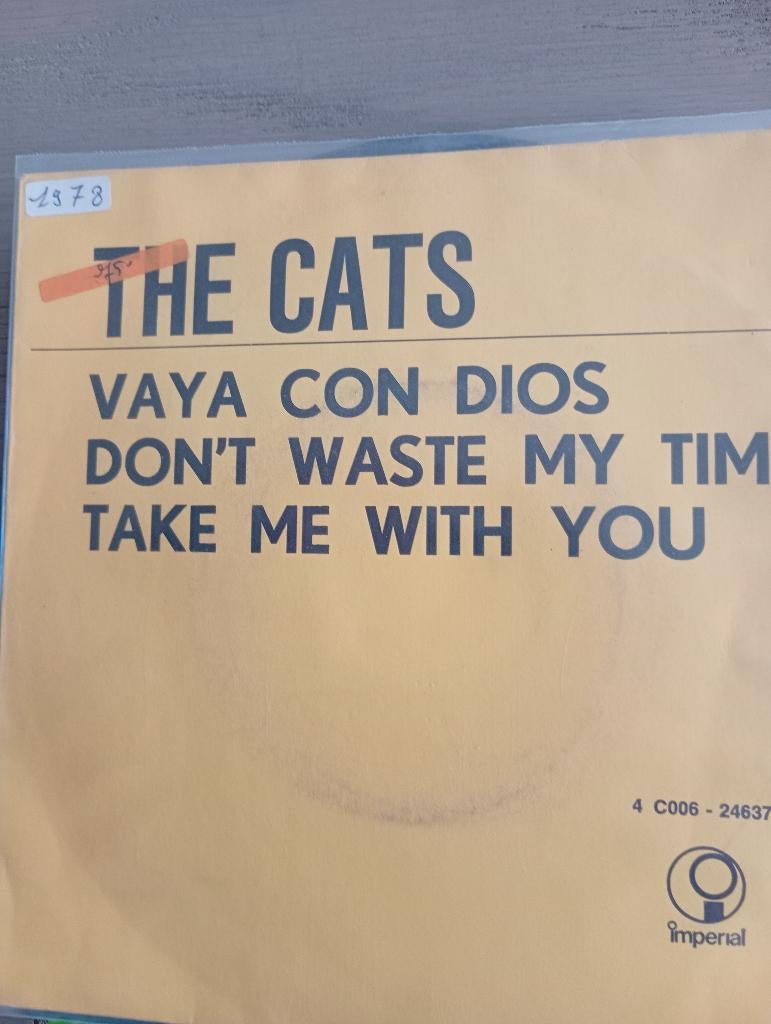 The Cats - EP Vaya con dios, CD & DVD, Vinyles Singles, EP, Enlèvement ou Envoi, Utilisé, Pop