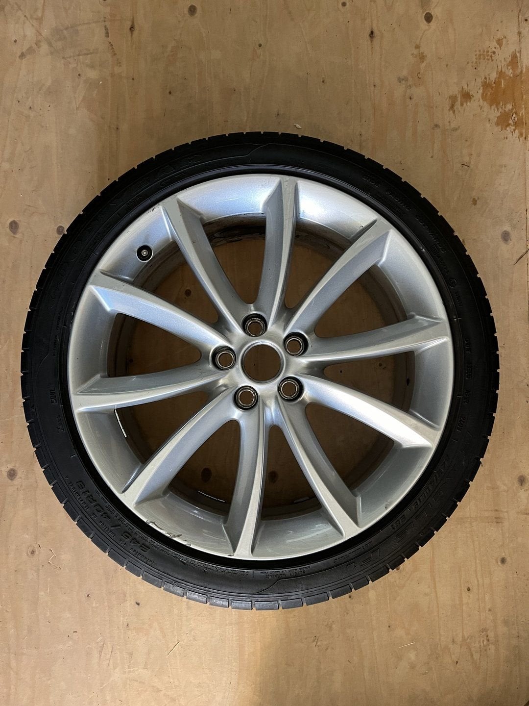 1x Jaguar F Pace reservewiel zomerband Goodyear Eagle F1 245, Pneus et Jantes, 245 mm, -, Pneus été