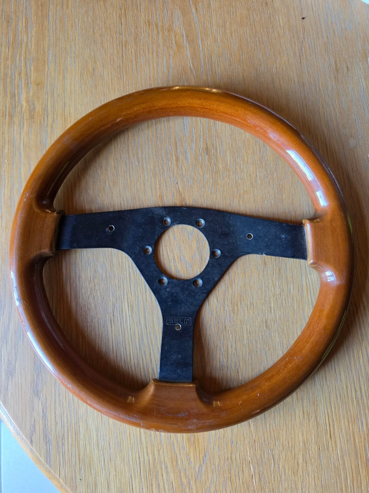 SELM houten sportstuur, Ophalen, Gebruikt, Oldtimer onderdelen