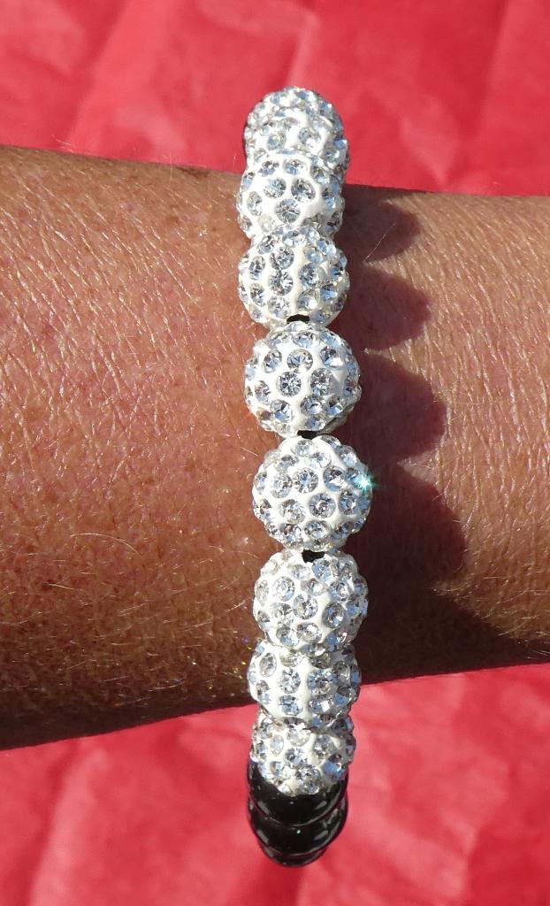 Prachtige nieuwe Swarovski-koordarmband, Ophalen of Verzenden, Nieuw, Zwart