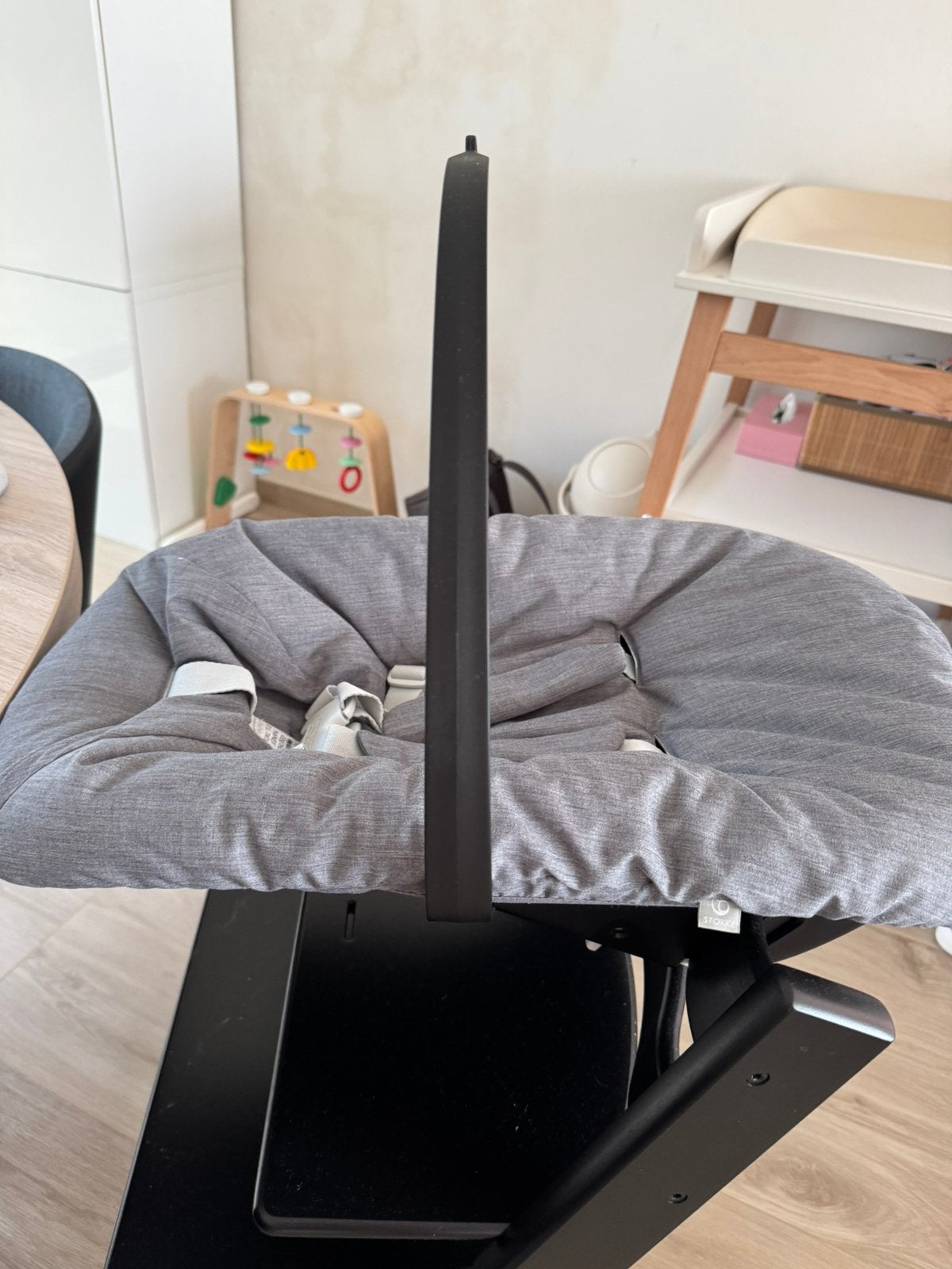 Newborn zitje stokke eetstoel, Kinderen en Baby's, Ophalen, Zo goed als nieuw
