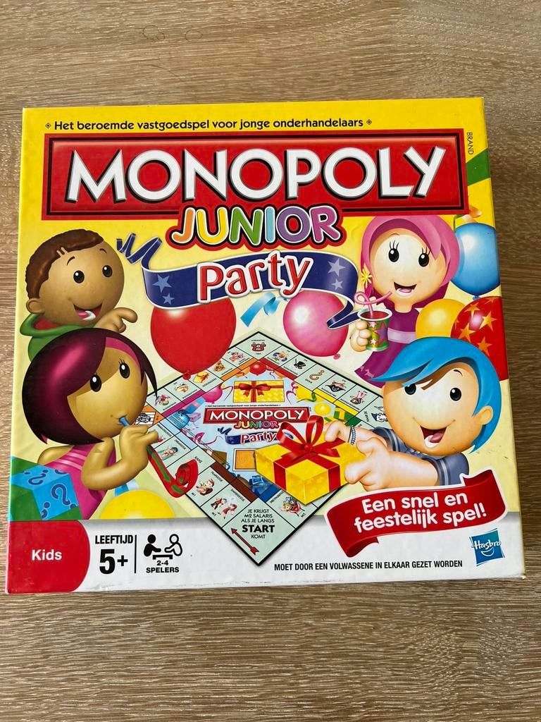 Monopoly junior party, Hobby en Vrije tijd, Ophalen, Zo goed als nieuw