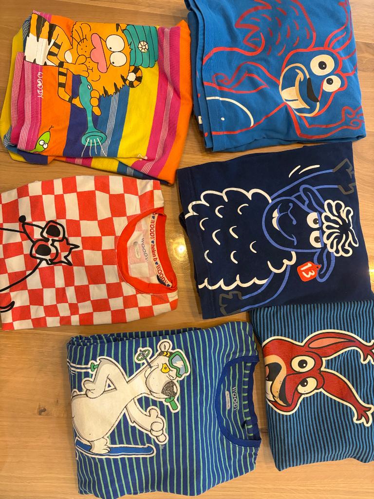 Woody pyjama’s 128, Kinderen en Baby's, Kinderkleding | Maat 128, Ophalen, Nacht- of Onderkleding, Jongen of Meisje, Zo goed als nieuw