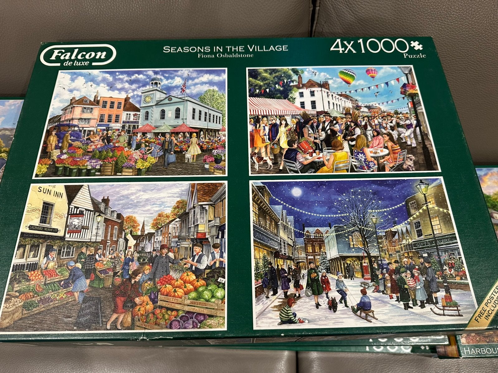 Puzzel falcon 4x1000 stukjes, Hobby en Vrije tijd, Denksport en Puzzels, Ophalen of Verzenden, 500 t/m 1500 stukjes, Gebruikt