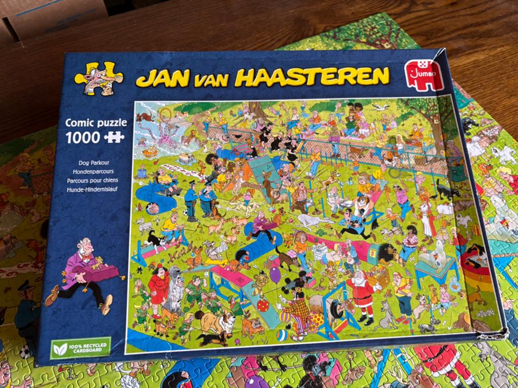 Jan van Haasteren-Hondenparcours-1000 stukhes, Enlèvement ou Envoi, Utilisé