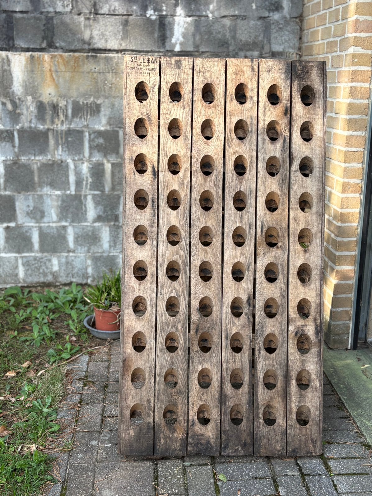 Vinted Wijnrek 2x60 flessen, Maison & Meubles, Accessoires pour la Maison | Porte-bouteilles, Enlèvement, Comme neuf