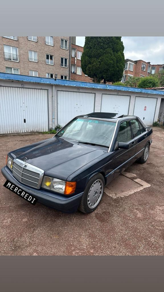 MERCEDES W201 - 190D 2.5 TURBO DIESEL SPORTLINE AUTOMATIQUE, Automaat, Achterwielaandrijving, Elektrische ramen, Diesel