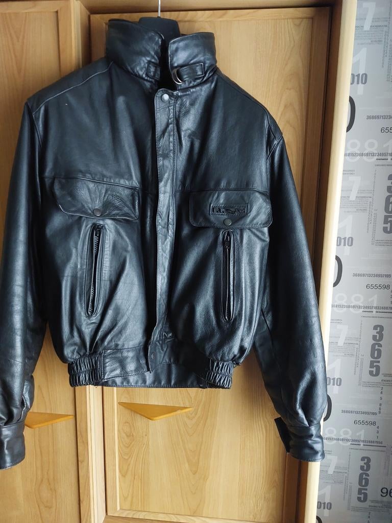 Lederen pilotenjas, Ophalen, Maat 38/40 (M)