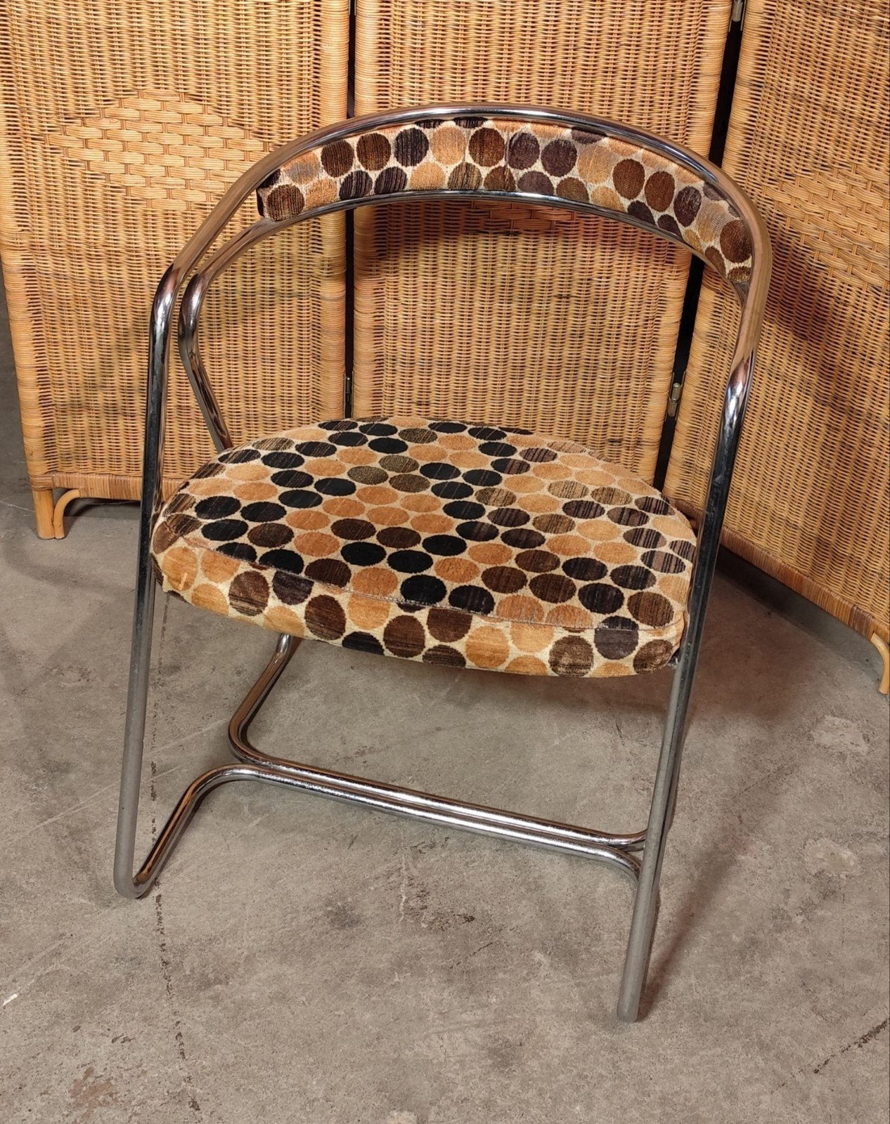 retro.vintage buisframestoel jaren 60, Ophalen
